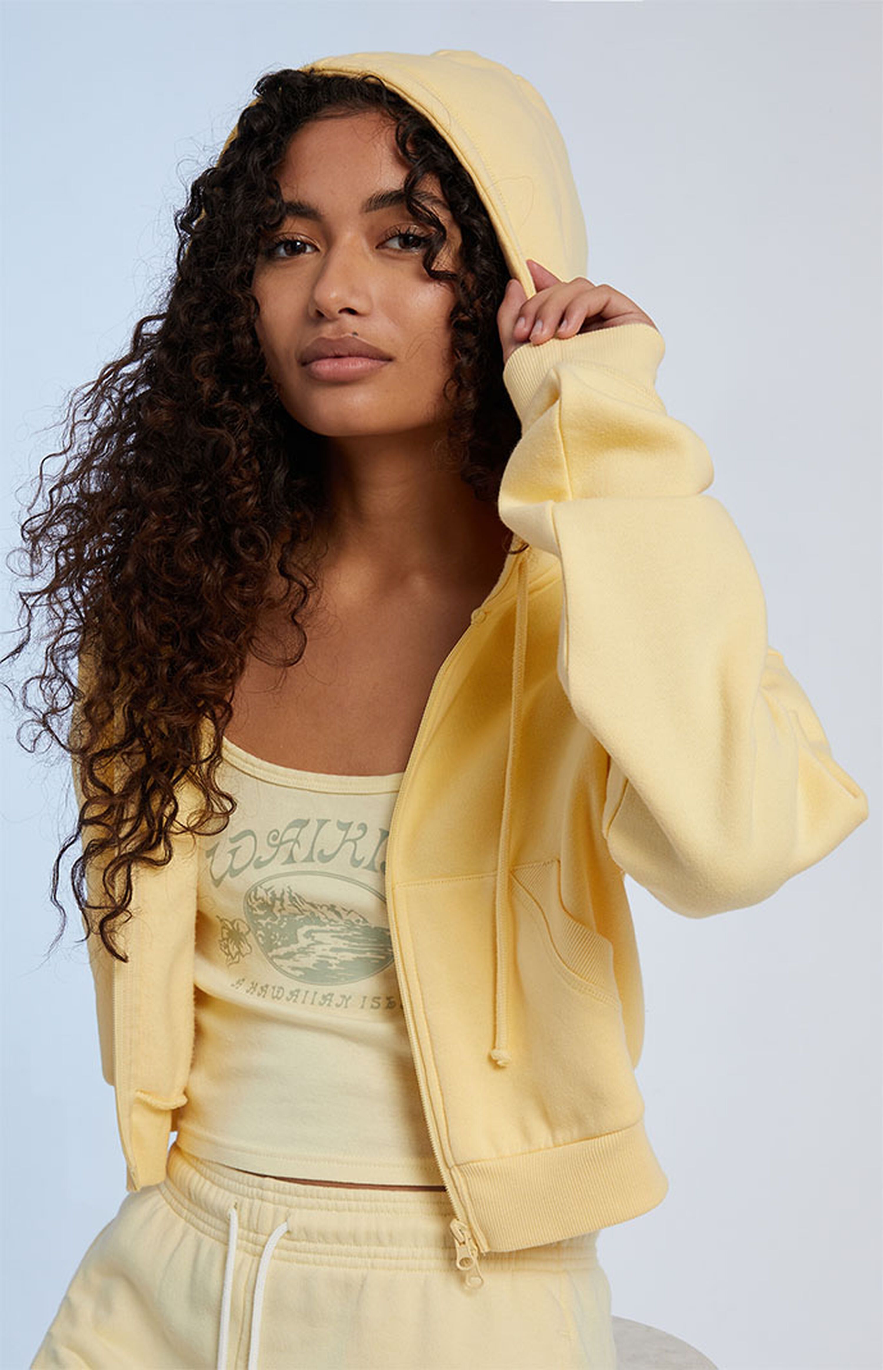 PacSun Bamboo Full Zip Cropped Hoodie | PacSun