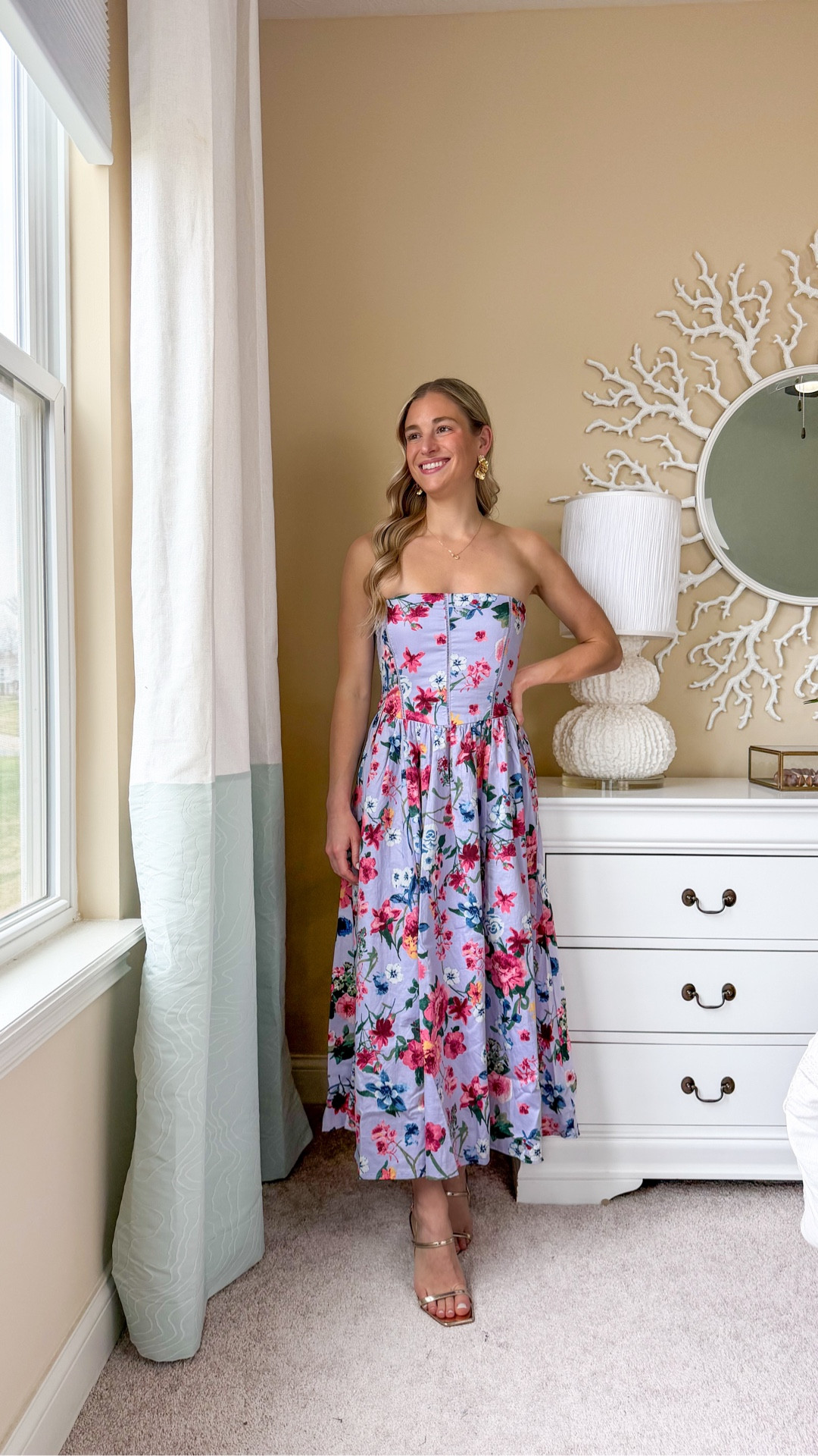 Abercrombie is having such a good sale right now! 💙 Dresses are 25% off and you can take an extra 25% off everything with code AFLTK.
The first dress is absolutely stunning — I love everything about it. The periwinkle floral color is so pretty, the fit is flattering, and the midi length makes it perfect for a spring wedding, garden party, Easter or any special event. Wearing XS regular (TTS).

Also linking these light blue satin pants — such a chic piece for spring and summer outfits. Wearing XS regular.

💜💜💜💜💜💜💜💜💜💜💜: Abercrombie spring dresses. Abercrombie wedding guest dress. Periwinkle floral midi dress. Spring wedding guest outfit. Garden party dress. Abercrombie satin pants. Light blue satin trousers. Abercrombie sale finds. Spring outfit ideas. Wedding guest dresses. Vacation dresses. Spring dresses 2026. Spring outfits. Spring styles. Abercrombie style. Spring break outfits. Vacation outfits beach. Easter dress women 

#LTKSpringSale