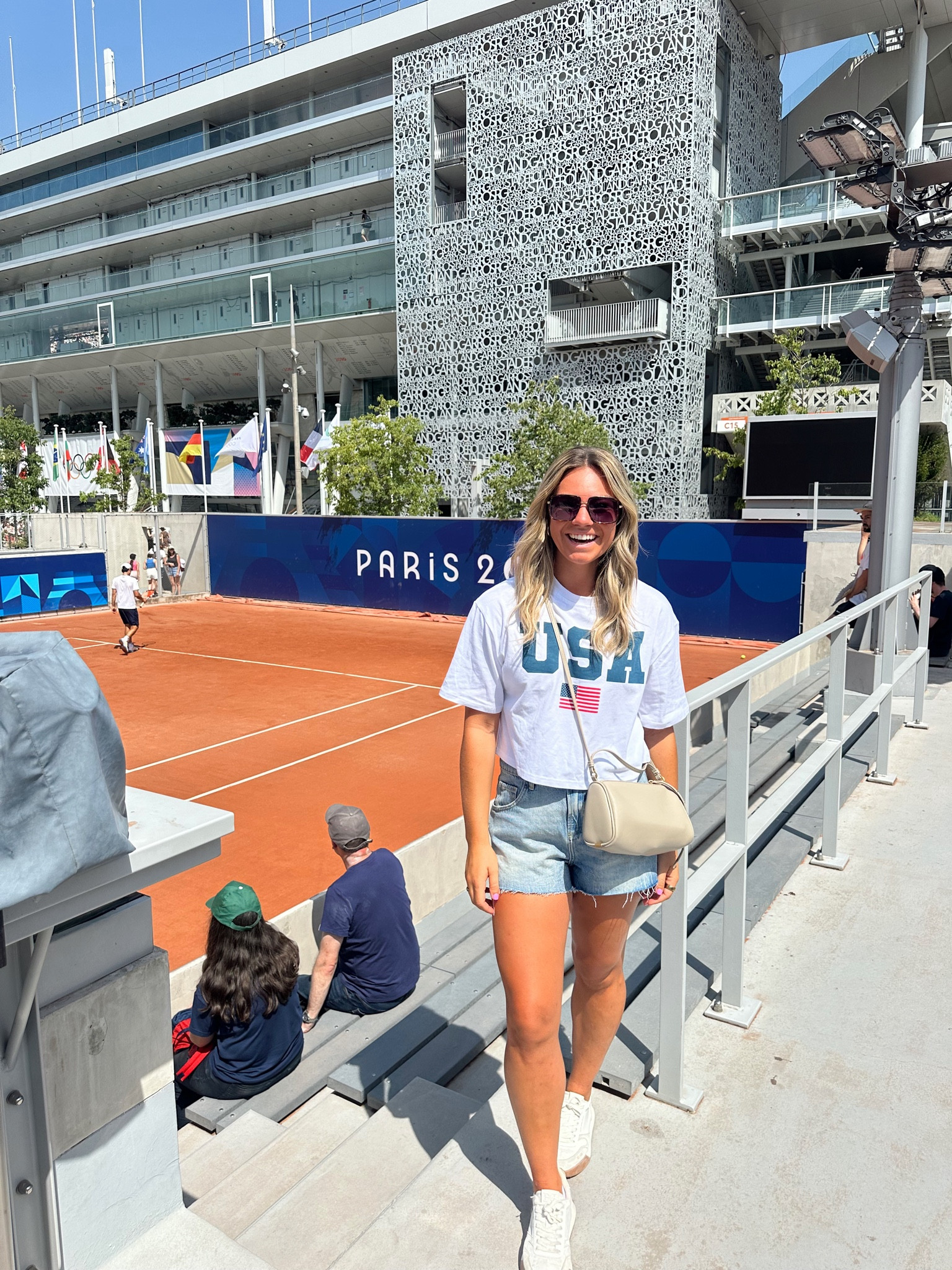 Olympics outfit!! USA shirt!! Comfortable sneakers and everyday jewelry!! 

#LTKStyleTip #LTKFindsUnder50 #LTKBeauty