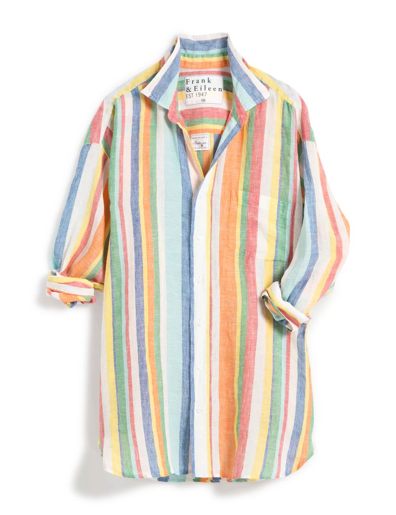 MACKENZIE Multi Color Stripe, Classic Linen | Frank & Eileen