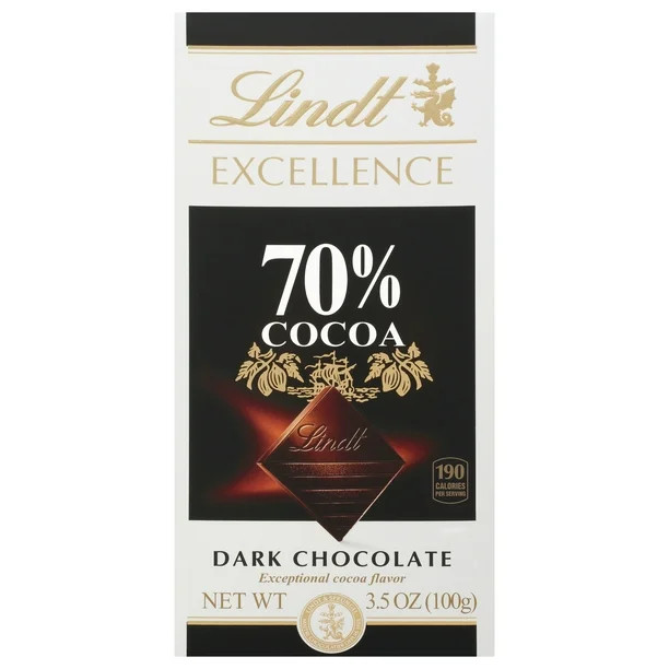 Lindt EXCELLENCE 70% Cocoa Dark Chocolate Bar, Easter Chocolate Candy, 3.5 oz. | Walmart (US)