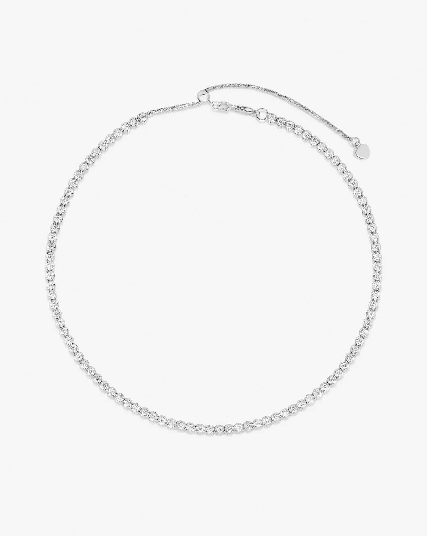 Multiway Tennis Necklace + Double Wrap Bracelet - 14k White Gold | Ring Concierge