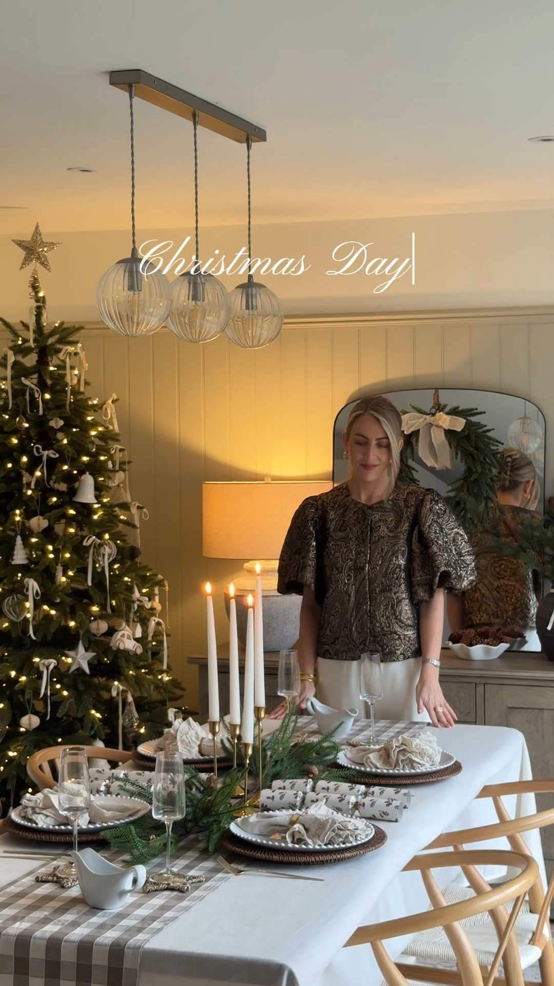 Christmas Day tablescape ✨🎄🍽️🥂

Christmas table setting, table runner, charger plates, winter table scape 

#LTKwinter #LTKhome #LTKfestive