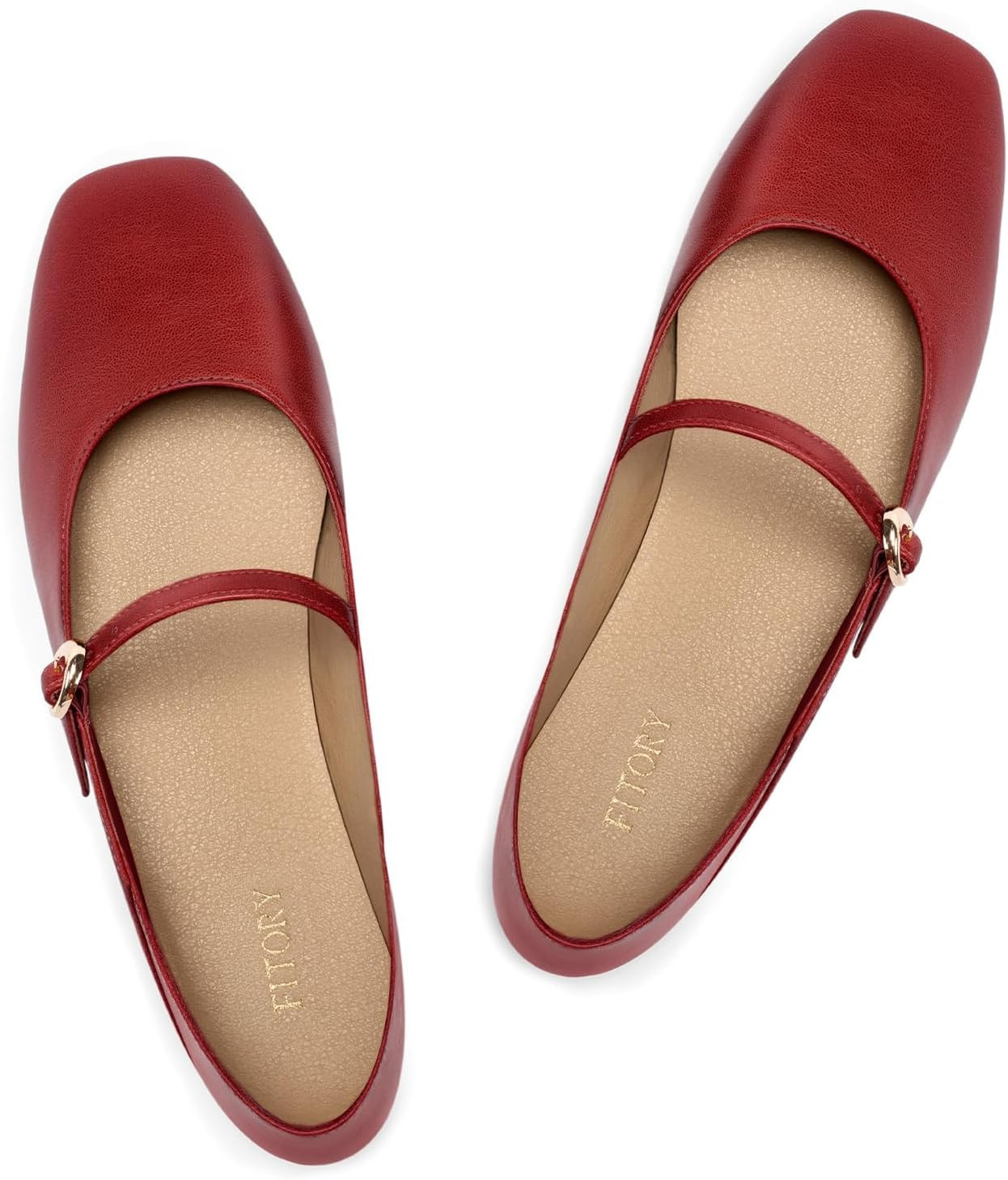 FITORY Mary Jane Shoes Women, Non Slip Work Ballet Flats Business Casual | Amazon (US)