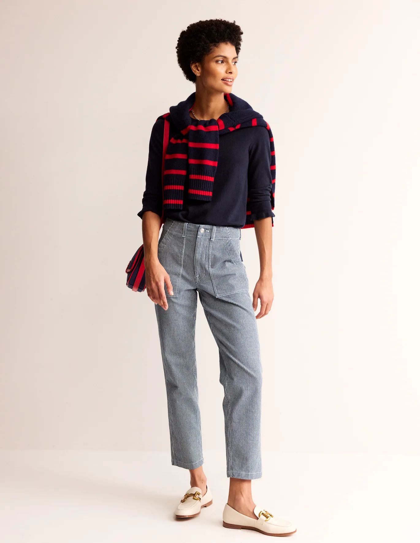 Cotton Merino Frill Sweater | Boden (US)