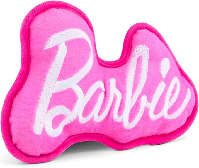 Buckle-Down Mattel Dog Toy, Barbie Autograph Script Pink White, Plush | Amazon (US)