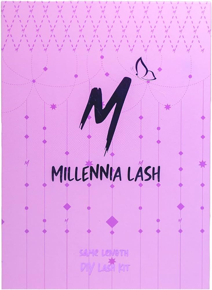 Millennia Lash Same Length, DIY Lash Kit - 3 Sets of Stunning Lashes, Lash Glue, Tweezers, Mirror... | Amazon (US)