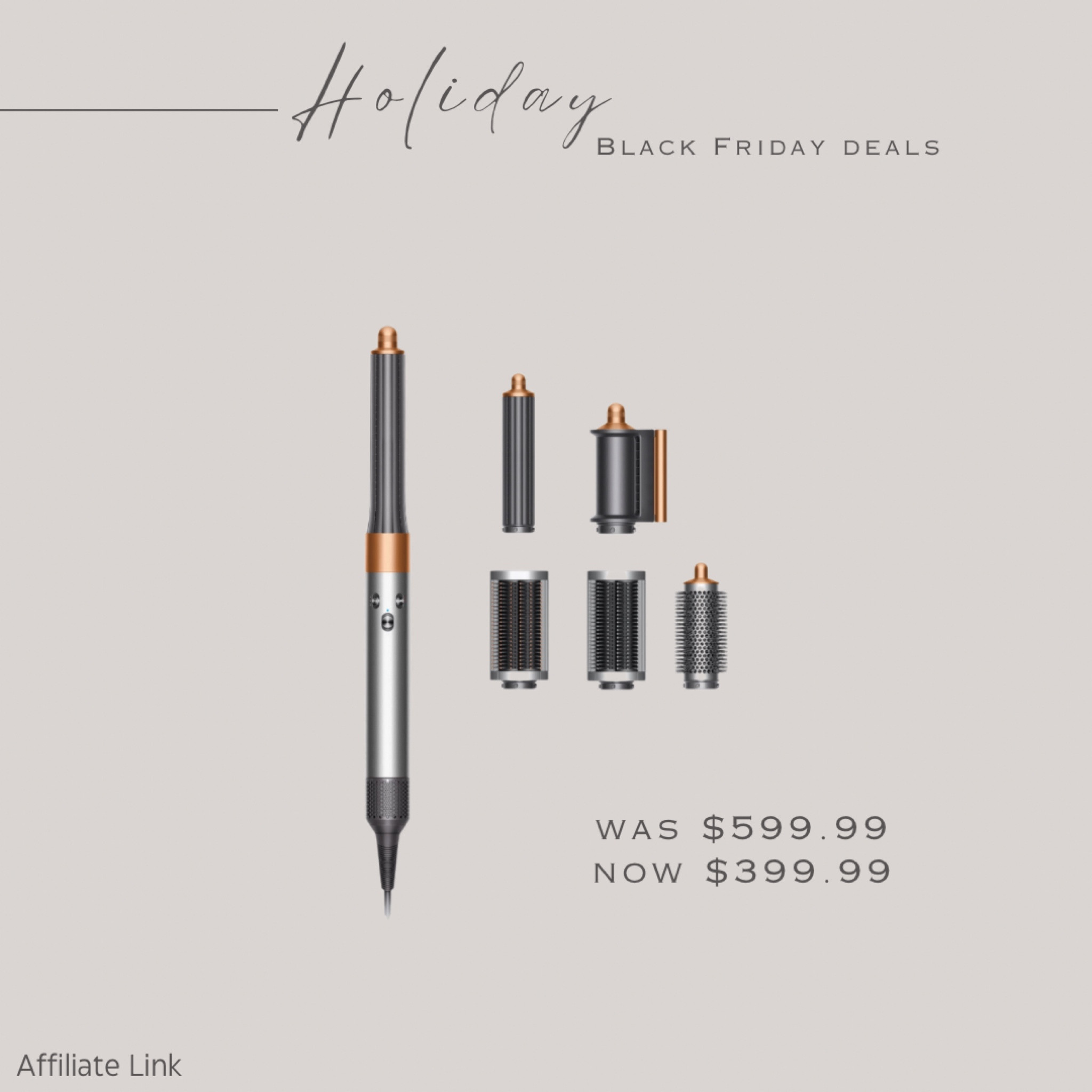 Holiday Black Friday deals! 


Dyson airwrap, hair tools, blow dryer, curling iron, Walmart, Walmart deals! 

#LTKbeauty #LTKHolidaySale