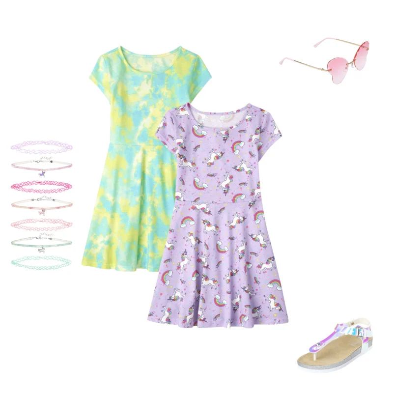 Girls Print Skater Dress 2-Pack | The Children's Place