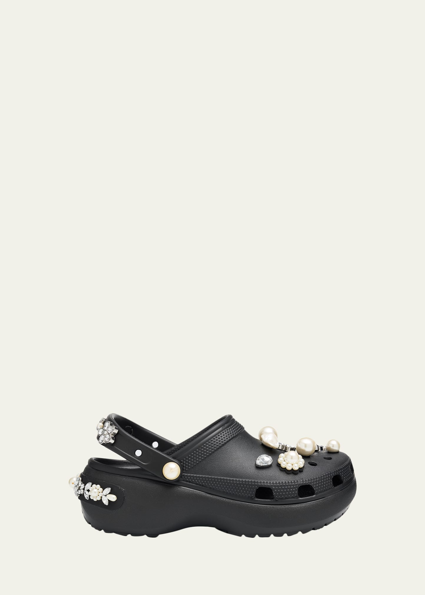 Simone Rocha x Crocs Embellished Classic Platform Clogs | Bergdorf Goodman