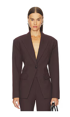 Camila Coelho Rumi Jacket in Oxblood from Revolve.com | Revolve Clothing (Global)