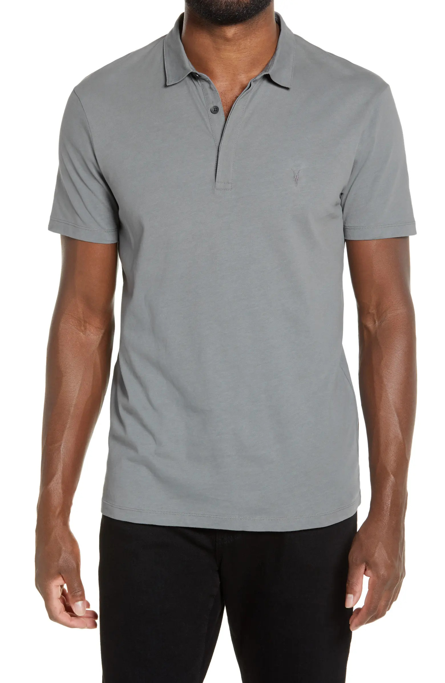 ALLSAINTS Brace Slim Fit Solid Polo | Nordstrom | Nordstrom