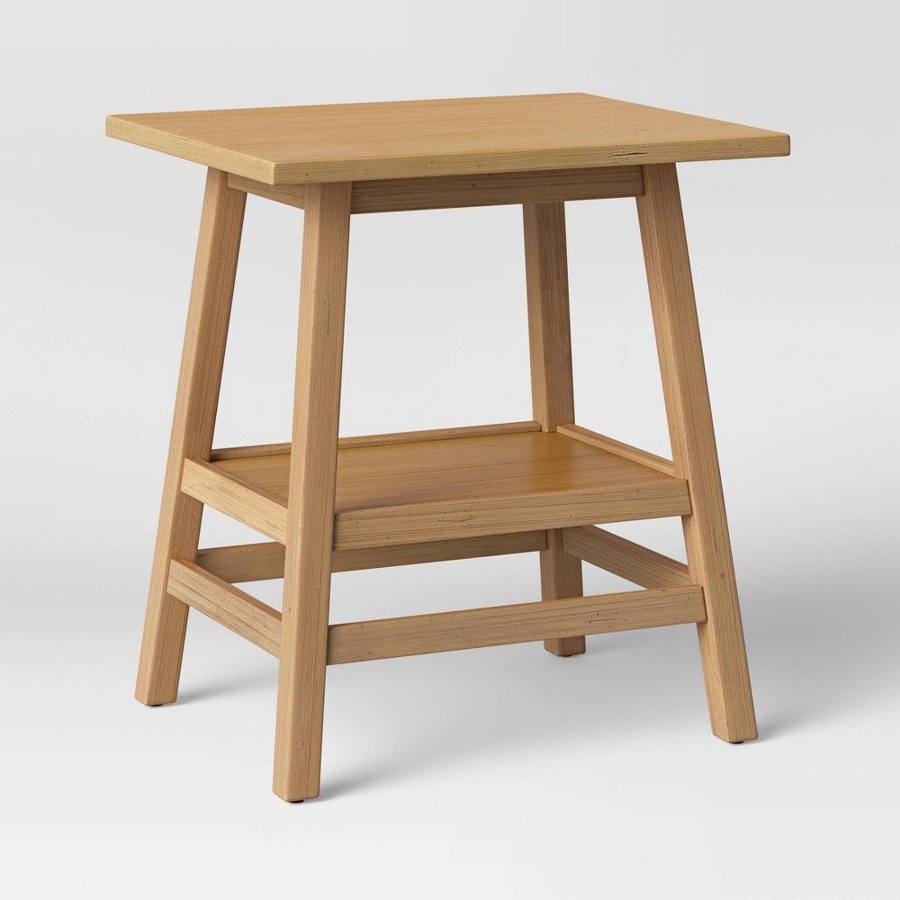 Haverhill Wood End Table Natural - Threshold | Target