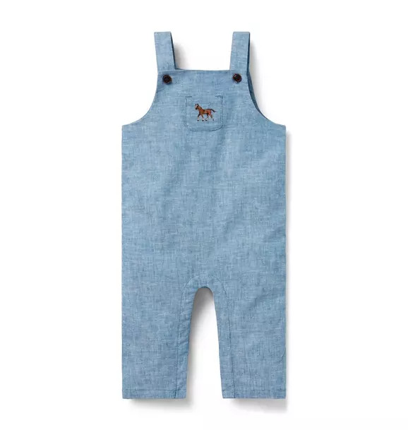 Baby Chambray Horse Overall | Janie and Jack