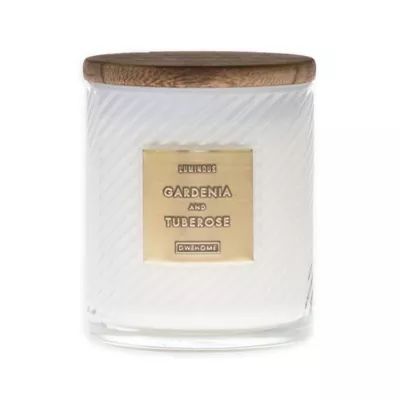 Gardenia & Tuberose 10 oz. Scented Spiral Candle in White | Bed Bath & Beyond | Bed Bath & Beyond