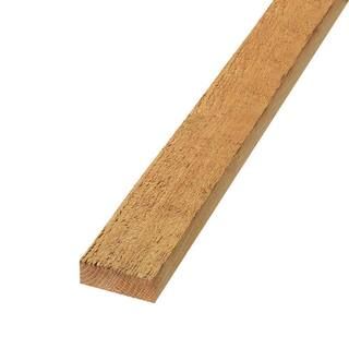 Outdoor Essentials 2 in. x 4 in. x 6 ft. Rough Sawn Western Red Cedar Fence Panel Backer Rail (4-... | The Home Depot