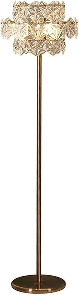 LIOONS Lámpara de pie Lámparas de pie de cristal Pantalla de vidrio hexagonal Luz de piso Lámp... | Amazon (ES)