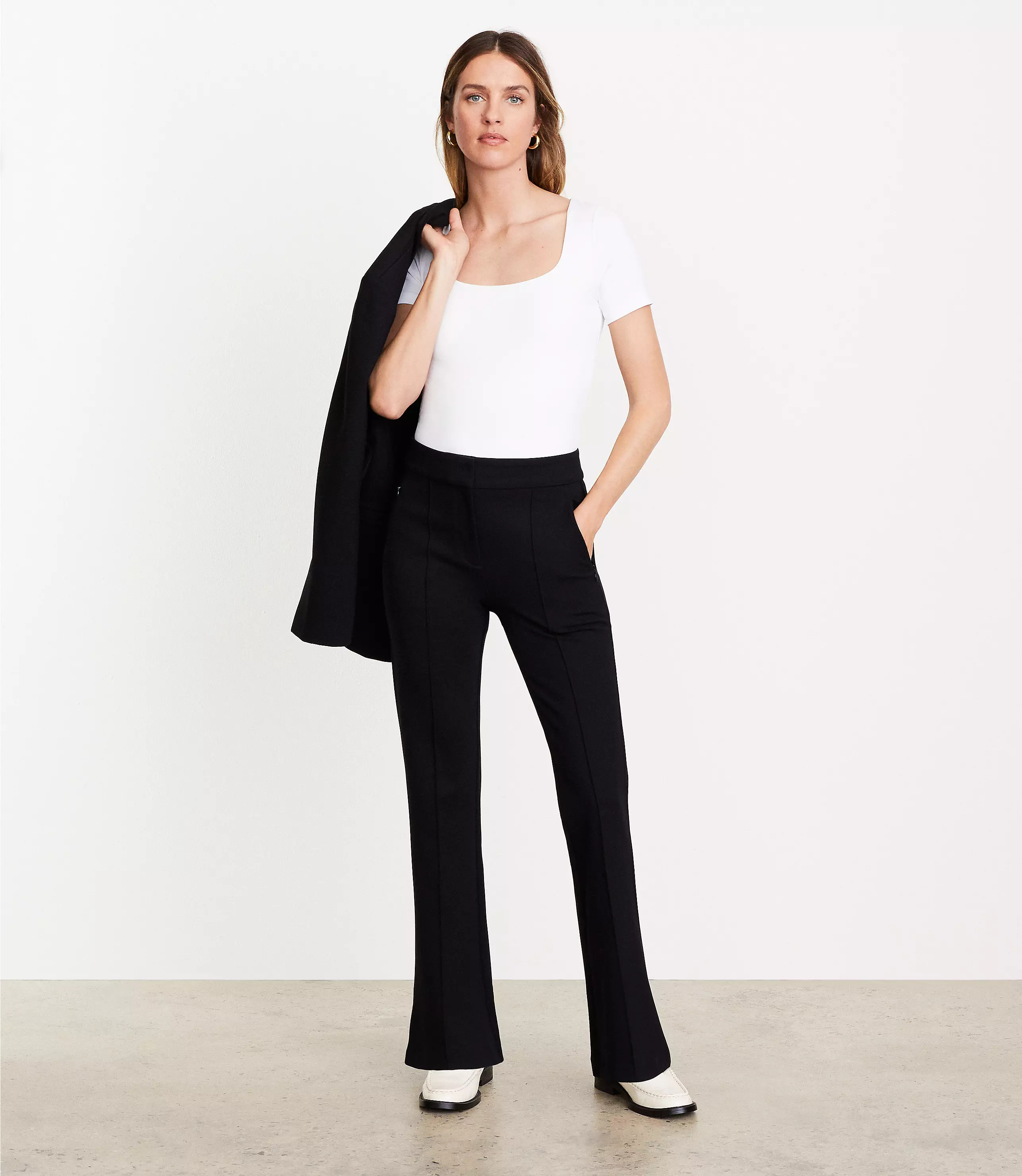 LOFT Versa 360 Knit Square Neck Tee | LOFT