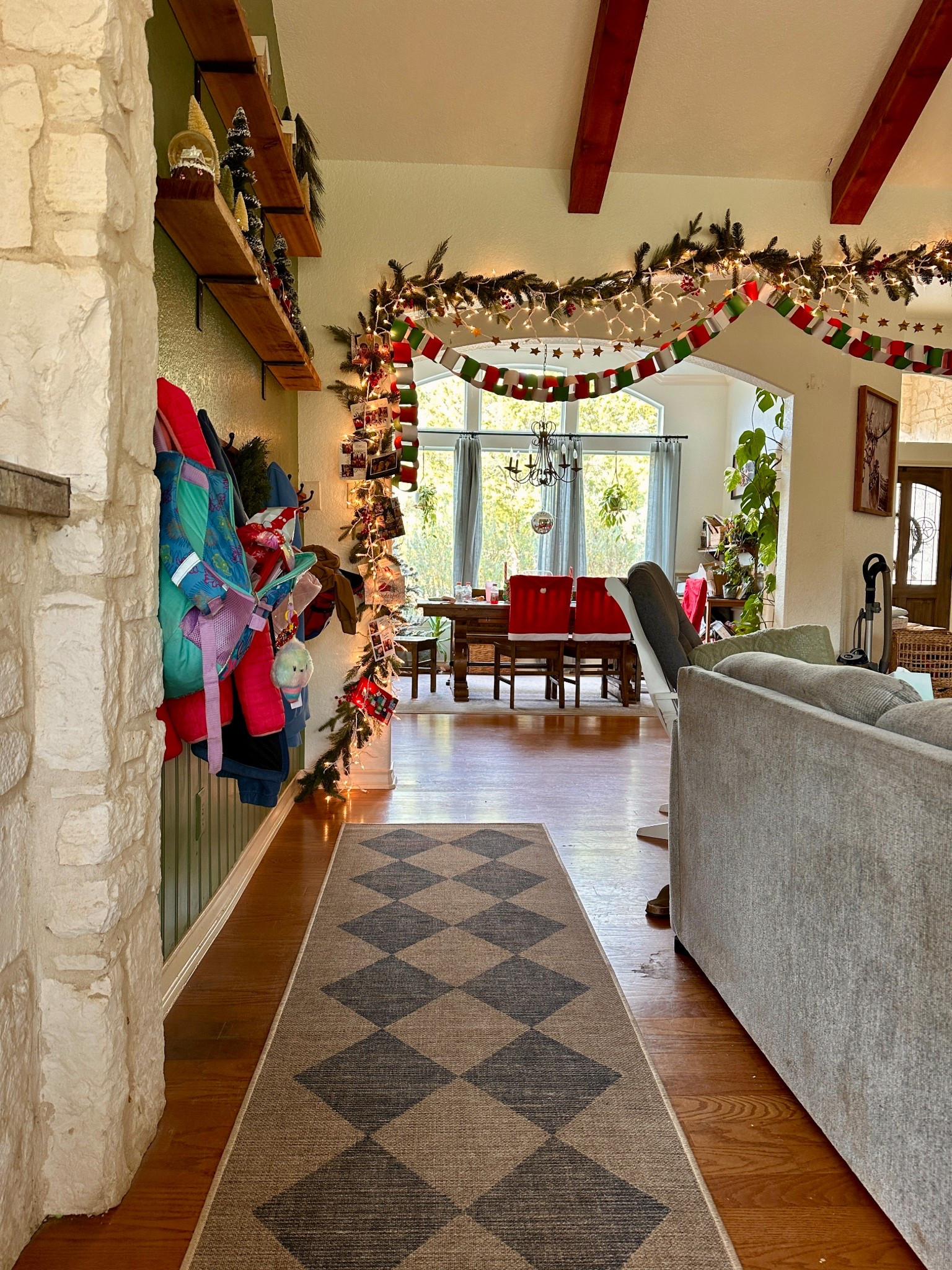 This runner has become one of my favorite pieces in our home.
Soft underfoot, neutral enough to layer into every season, and forgiving for real life with kids coming in and out all day.

It grounds the space without stealing the spotlight, which is exactly what I want in a high-traffic area like this.

Linked here if you’re looking for a timeless runner that works hard and still feels cozy 🤍

#LTKSeasonal #LTKHome #LTKmomlife