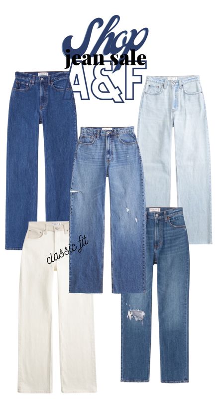 Abercrombie & fitch, Jean sale, classic fit, straight leg jeans 

#LTKSpringSale #LTKfindsunder100 #LTKstyletip