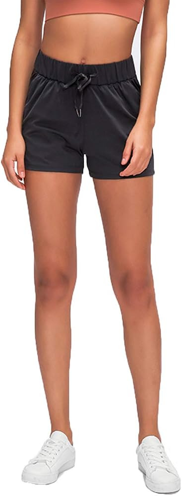 Toplook Women 3 Inch Running Shorts Side Pocket Workout Yoga Athletic Quick-Dry | Amazon (US)