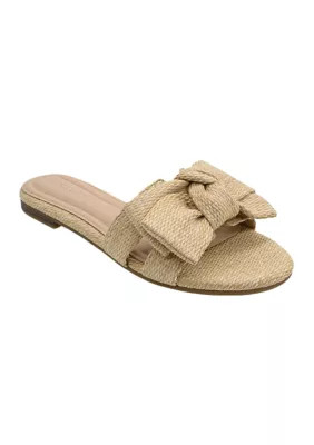 Crown & Ivy Women's Raechel Bow Sandals, 8.5M | Belk