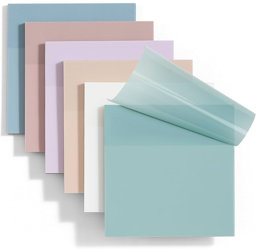 Transparent Sticky Notes - Pastel Color Clear Sticky Notes, 3x3 inch, Waterproof, 300 Sheets for ... | Amazon (US)