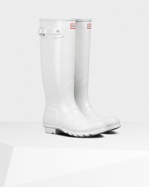 Women's Original Tall Gloss Rain Boots | Hunter (US and CA)