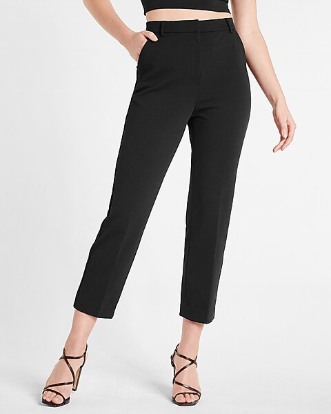 Conscious Edit Super High Waisted Cropped Straight Pants | Express