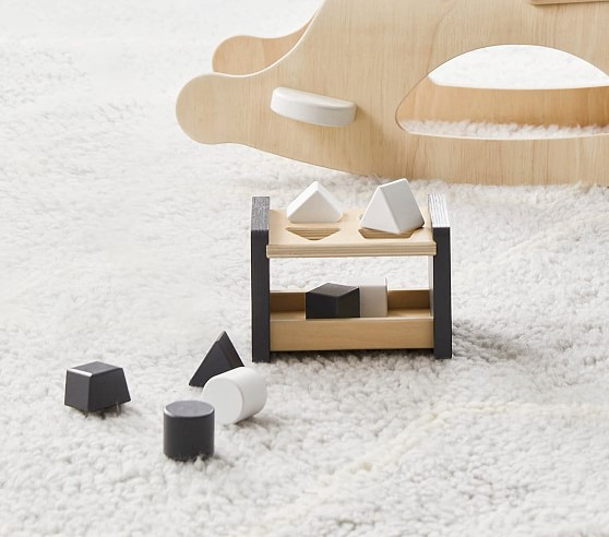 Modern Black & White Shape Sorter Toy | Pottery Barn Kids