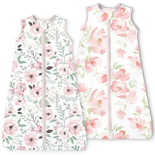 TOTBASIC Sleep Sack 18-24 Months, Light Wearable Blanket with 2-Way Safe Zippers, Soft Baby Sleeping Bag for Babies,2-Pack,0.5 TOG | Amazon (US)