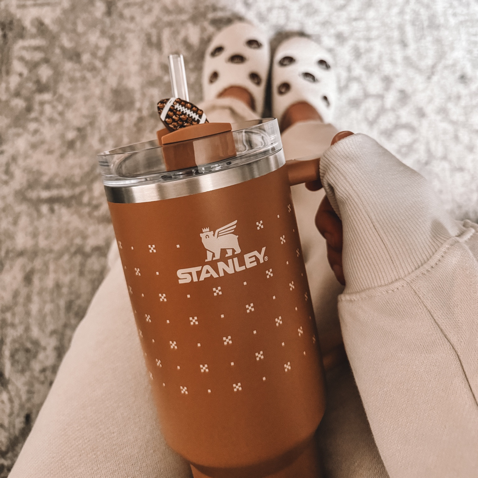 Football season is here. This Stanley is perfect for the season. 

(Note color has been enhanced, please see link for color accuracy)

#LTKFallSale #LTKU #LTKSeasonal