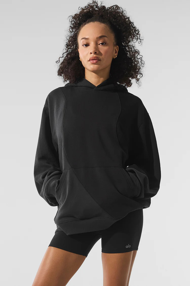 Make Waves Hoodie - Ivory/Bone/Gravel | Alo Yoga