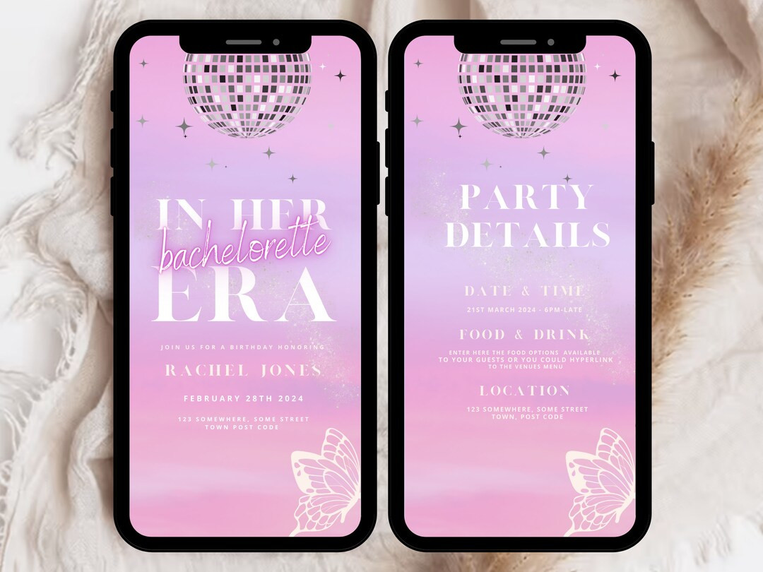 The Eras, Swiftie Bachelorette Invitation Itinerary Template, Bachelorette Era Invite, Eras Tour ... | Etsy (US)