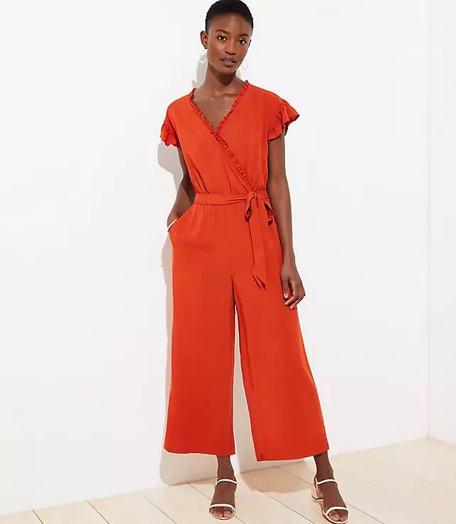 Flutter Sleeve Jumpsuit | LOFT | LOFT