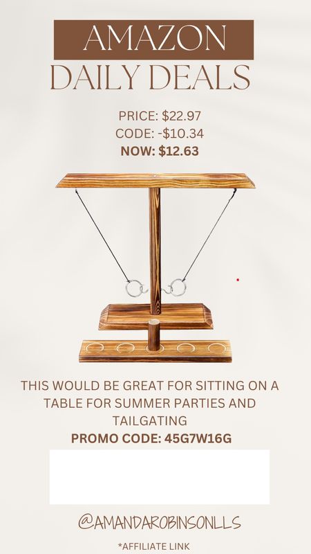 Amazon daily deals
Table top tailgating, and summer party game 

#LTKsalealert #LTKfindsunder50