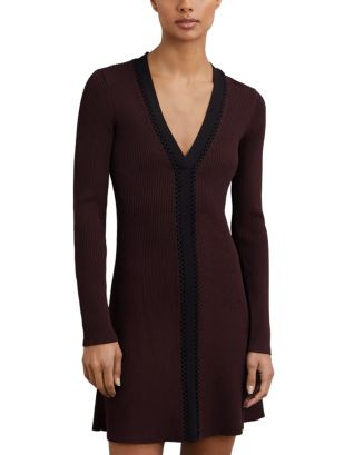 Alma Craft Detail Knit Mini Dress | Bloomingdale's (US)