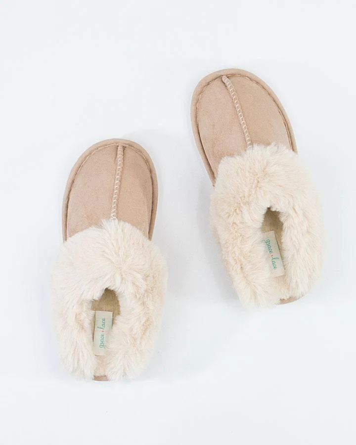 (**new color**) Faux Suede Slippers | Grace and Lace