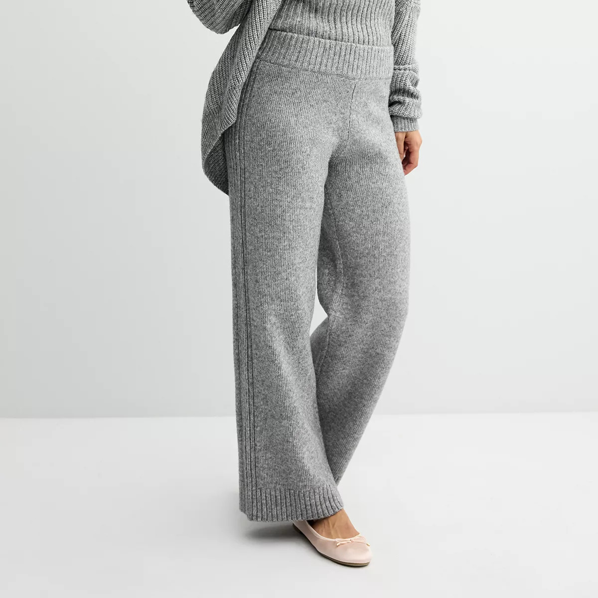 Women's Sonoma Goods For Life® Sweater Wide Leg Pant | Kohl's