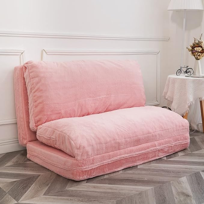 N&V Folding Matress Sofa Bean Bag, Foam Filling Folding Matress Sofa, Includes Removable and Mach... | Amazon (US)