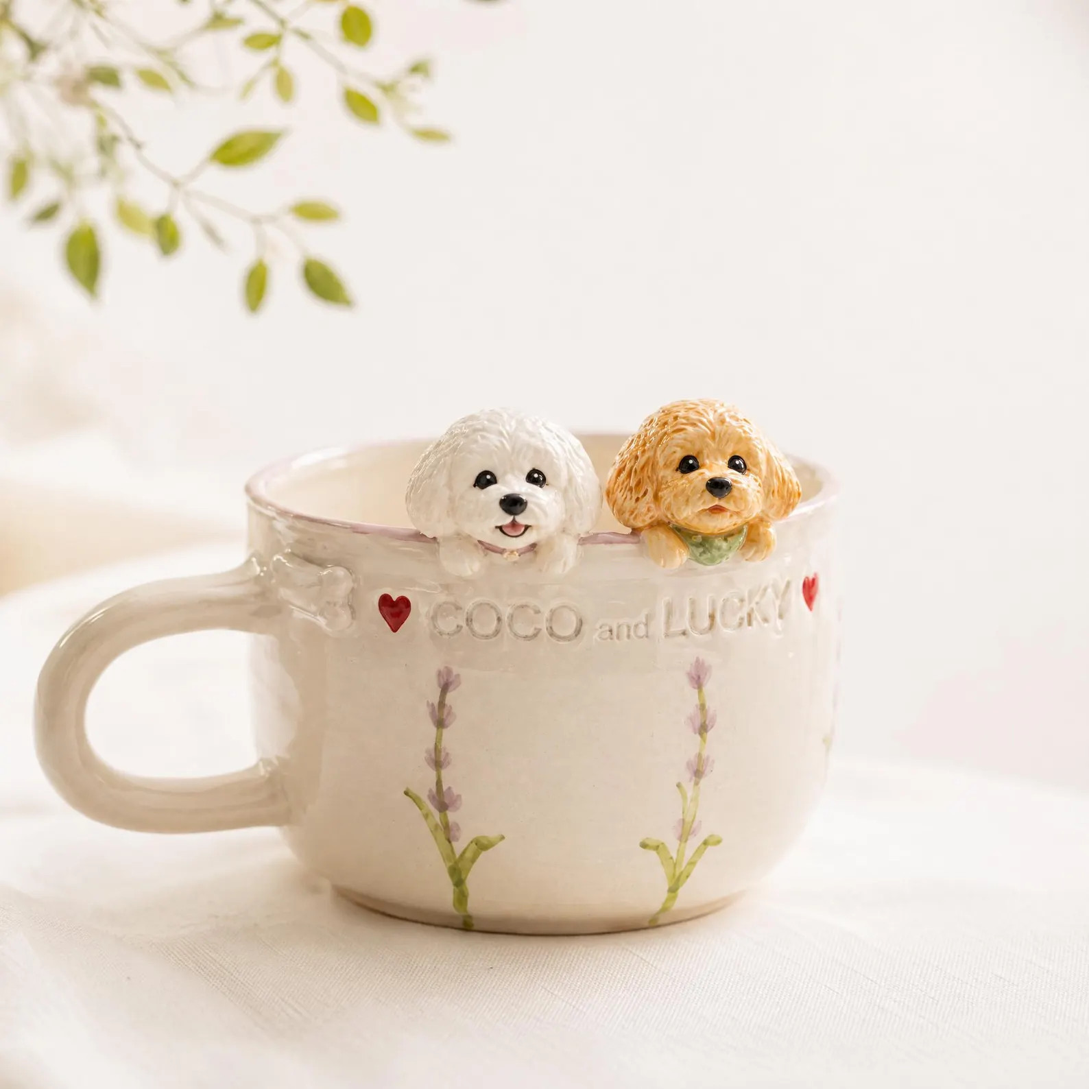 Custom 3D Peekaboo Pet Mug – Hand-Painted Ceramic Dog Cat Cup | Etsy (Global)