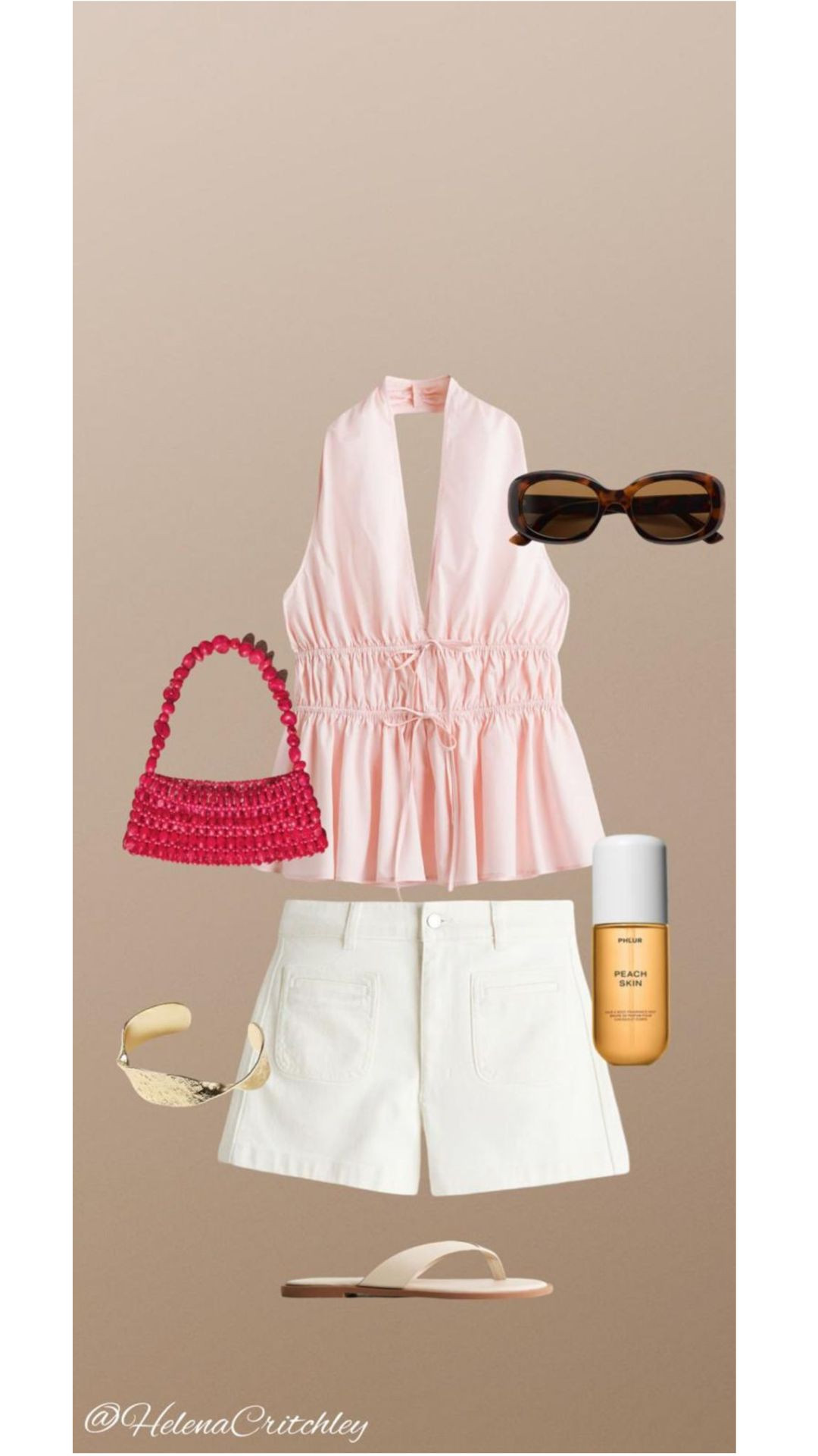 Summer Outfit 💕 

Blush Halter Top, White Tailored Shorts, Summer Date Night Outfit, Pink And White Outfit Ideas, Beaded Bag Styling, Flat Sandal Summer Look, Holiday Outfit, Chic Casual Summer Style, High Street Summer Outfit

#LTKsummer #LTKuk #LTKspring