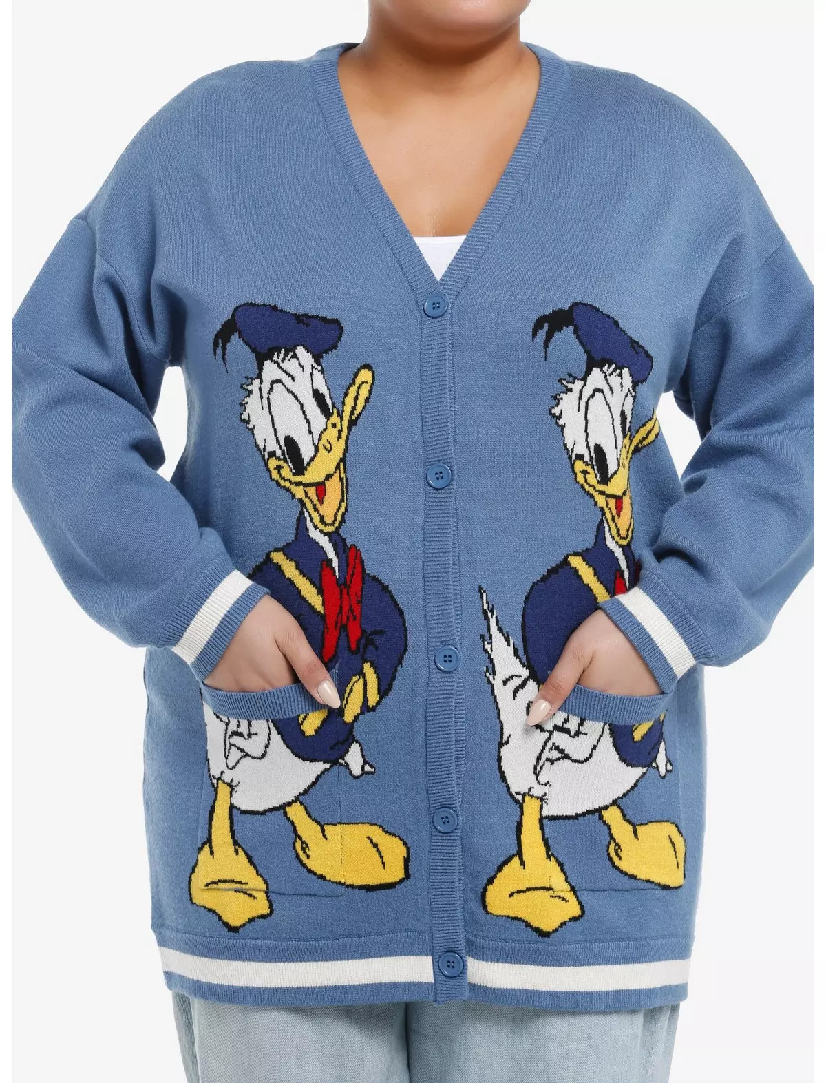 Her Universe Disney Donald Duck Girls Cardigan Plus Size | Hot Topic