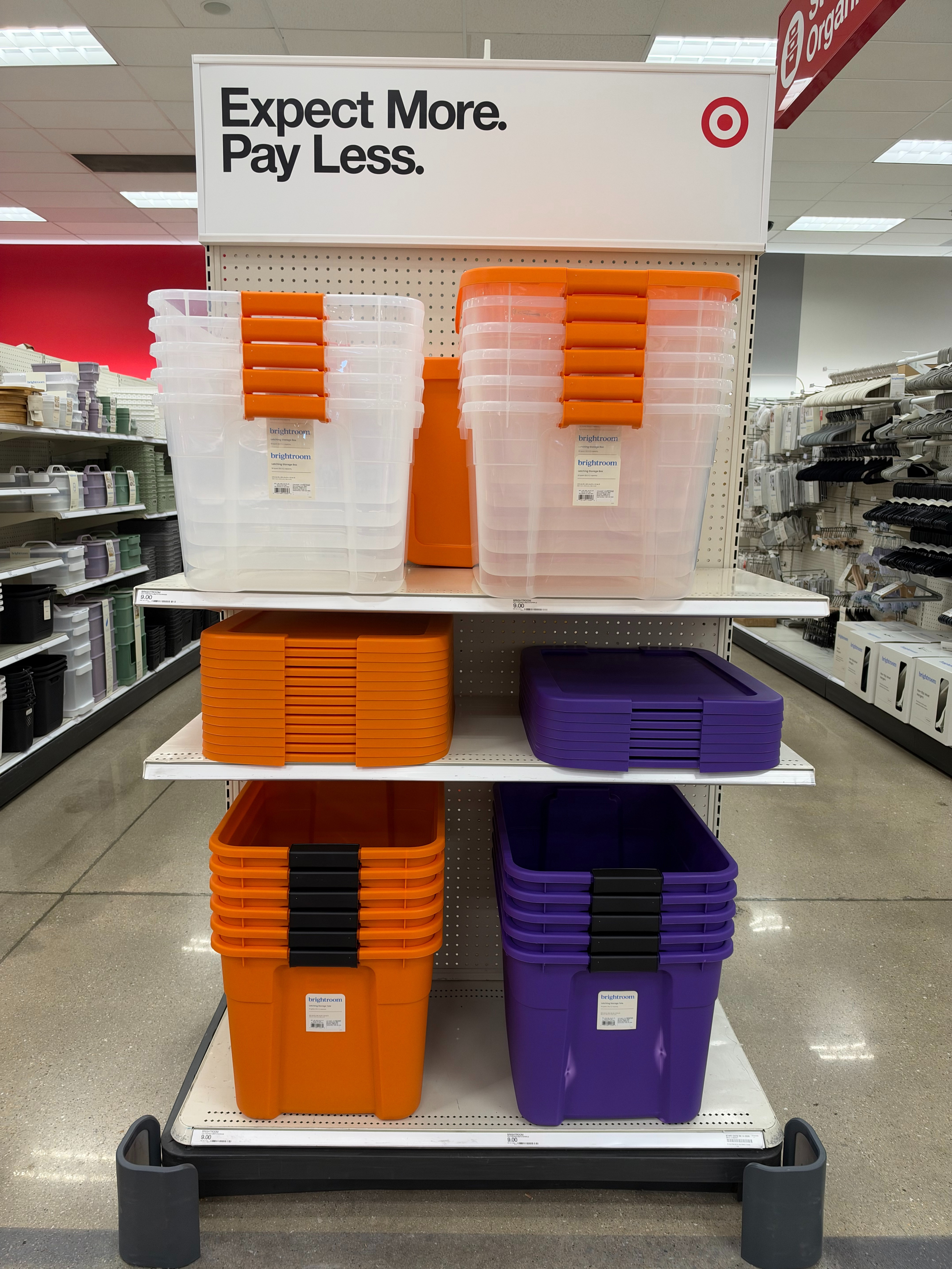 Even the storage bins got a Halloween makeover. Target’s Brightroom bins now come in orange and purple for spooky season! Perfect for storing all the seasonal decor! 🎃 

 #LTKHome #LTKSaleAlert