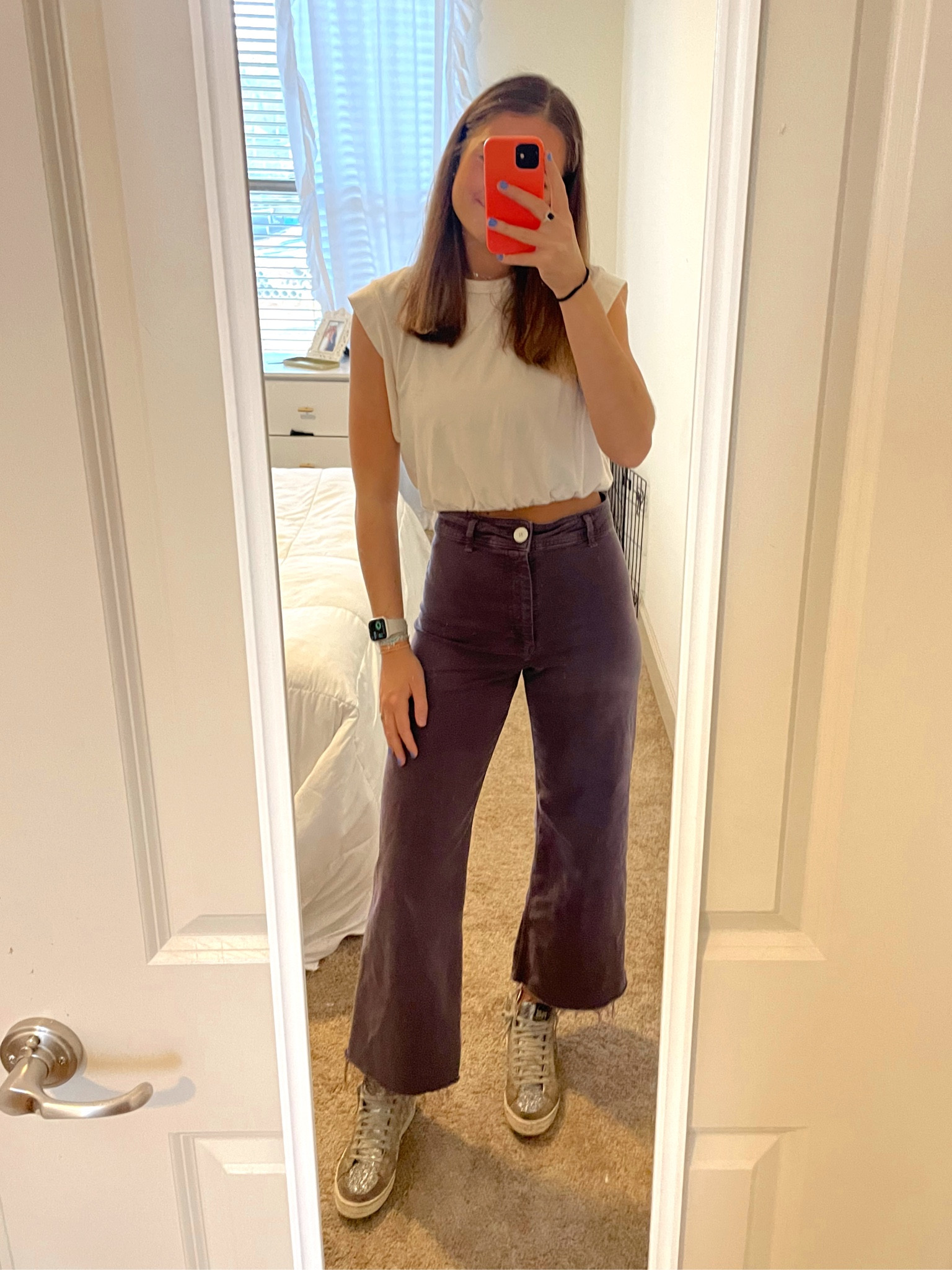 Demitra Wide Leg Jeans Purple curated on LTK