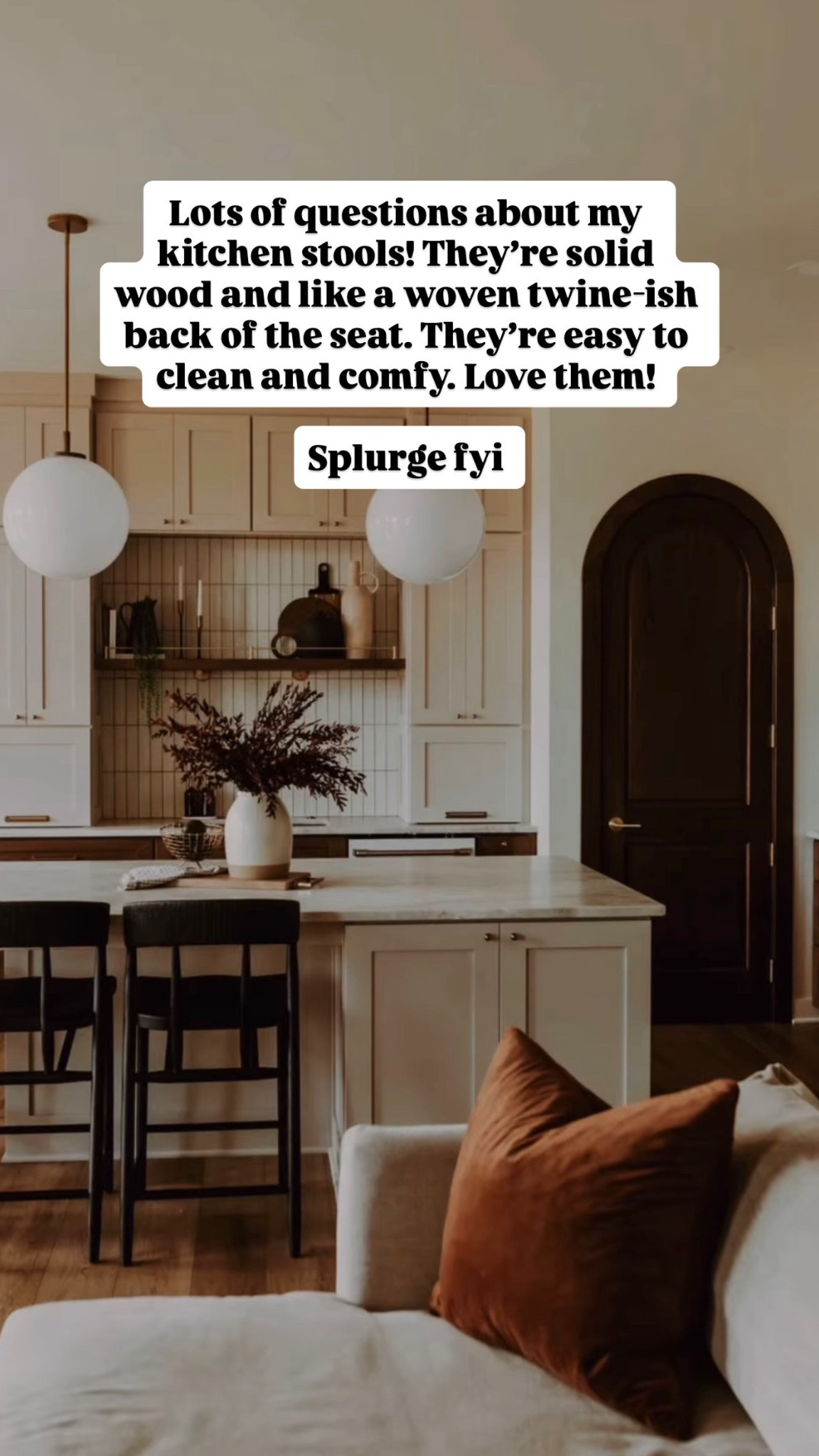 Counter height stools for an earthy kitchen deign. Home decor 

#LTKmomlife #LTKHome #LTKfoodie