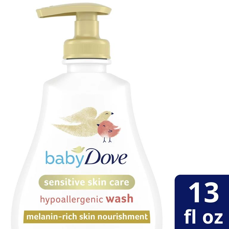 Baby Dove Melanin-Rich Skin Nourishment Hypoallergenic Liquid Body Wash, 13 oz | Walmart (US)