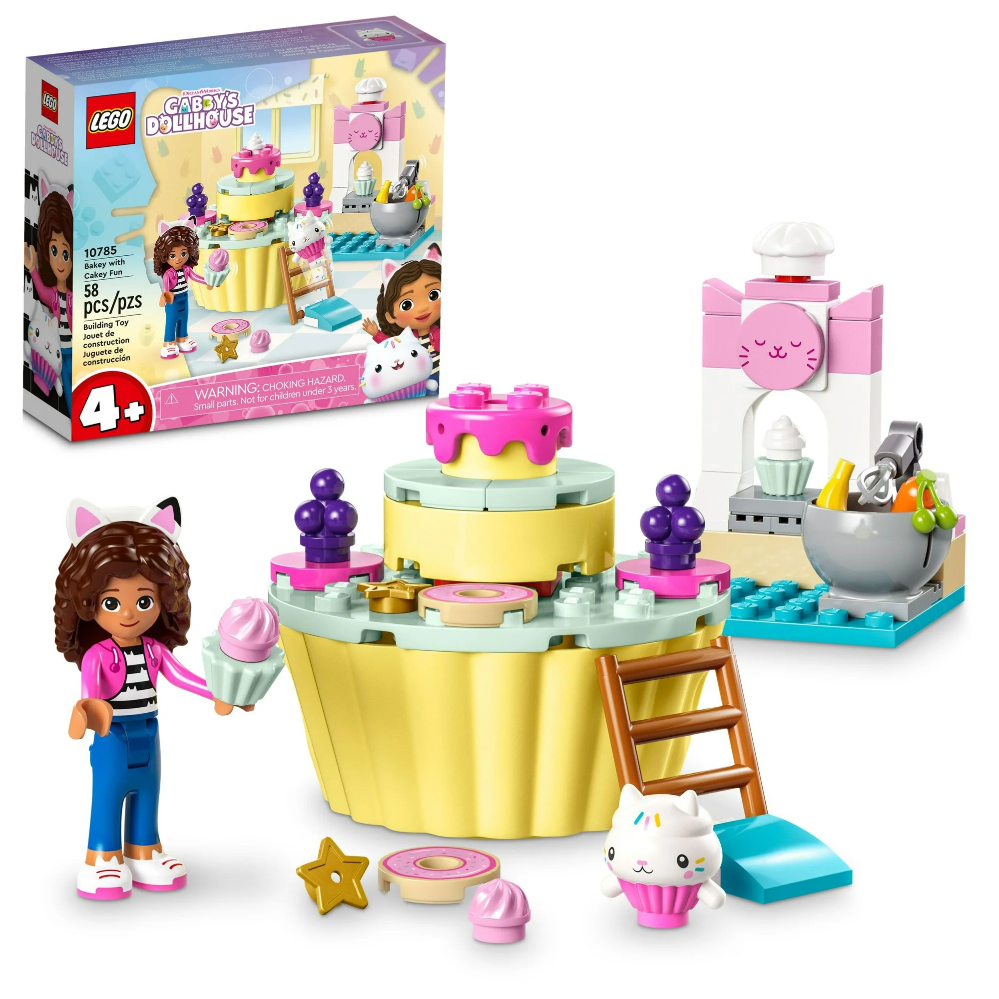 LEGO Gabby's Dollhouse Bakey With Cakey Fun 10785 Building Toy Set for Fans of the DreamWorks Ani... | Walmart (US)