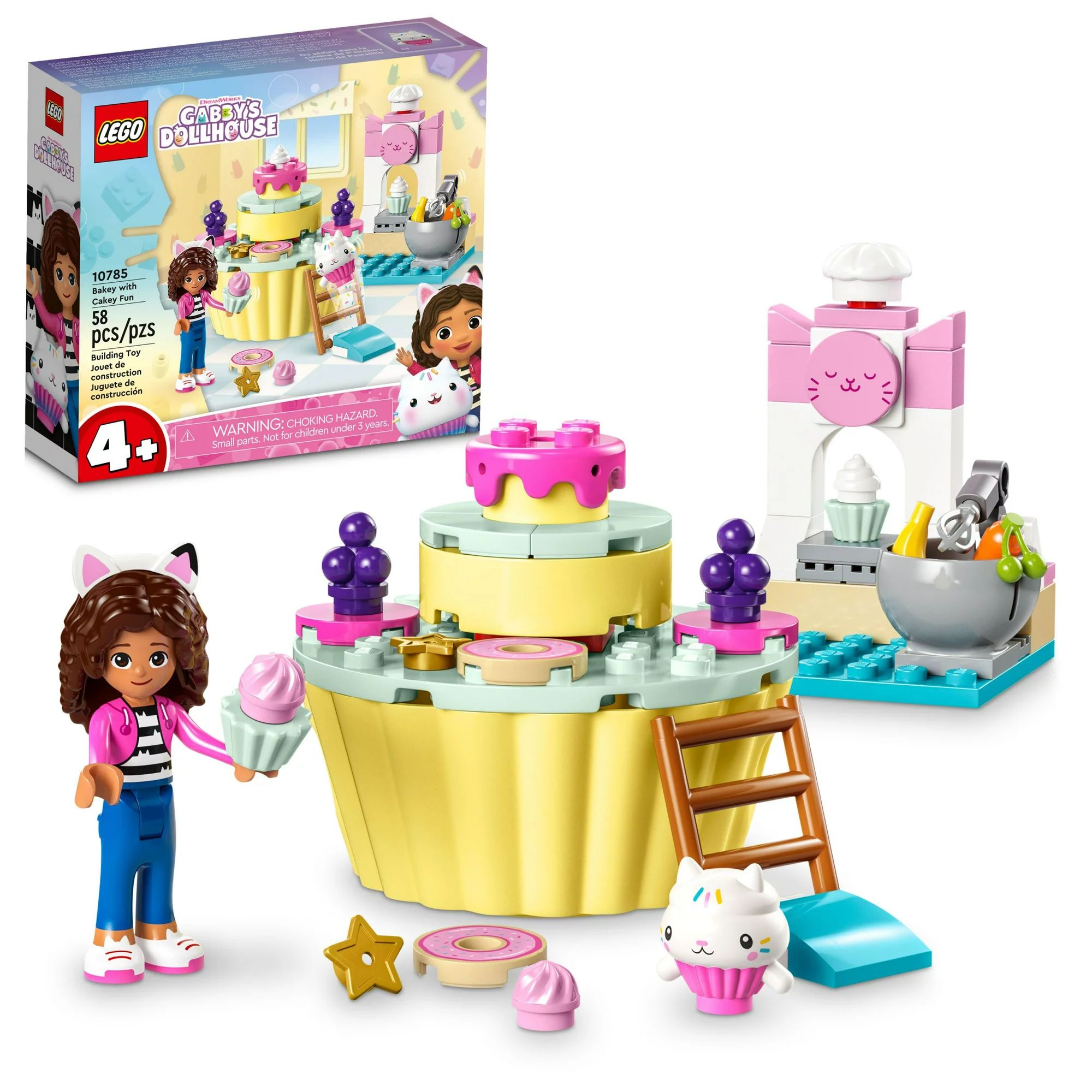 LEGO Gabby's Dollhouse Bakey With Cakey Fun 10785 Building Toy Set for Fans of the DreamWorks Ani... | Walmart (US)