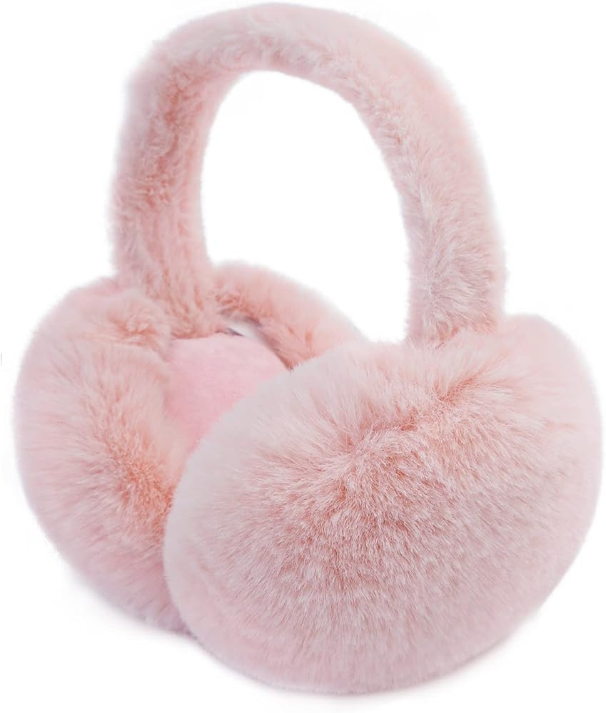 PIGBENGO Foldable Ear Muffs for Women Cold Weather Fluffy Earmuffs Winter Warm Headband Cute Slou... | Amazon (US)